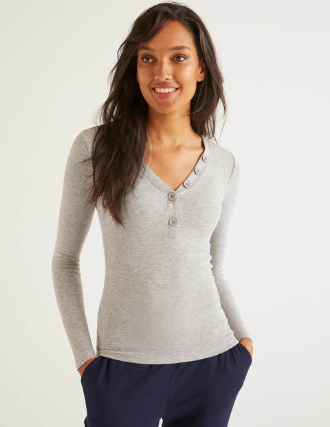 Ida Jersey Top - Grey Marl Ida Jersey Top - Grey Marl
