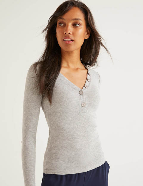Ida Jersey Top - Grey Marl Ida Jersey Top - Grey Marl
