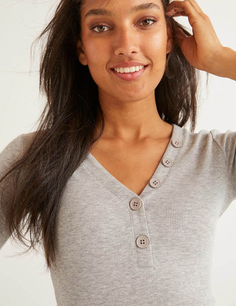 Ida Jersey Top - Grey Marl Ida Jersey Top - Grey Marl