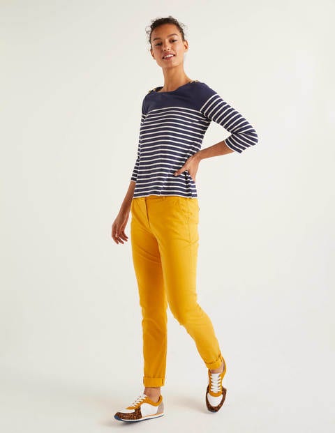 Heather Jersey Breton - Navy/Ivory Heather Jersey Breton - Navy/Ivory