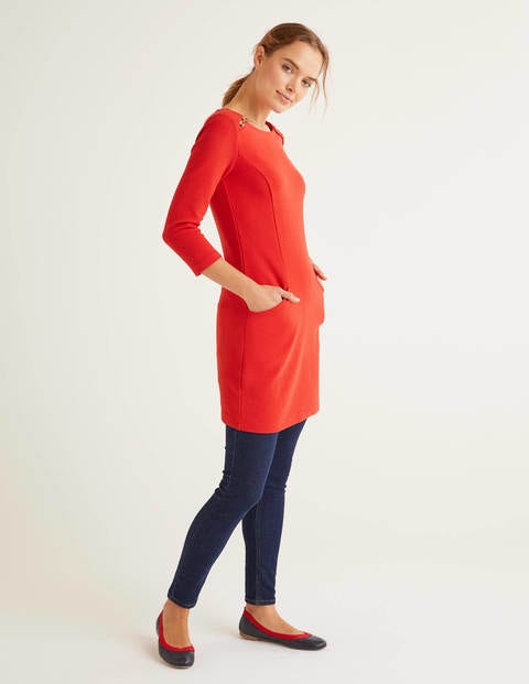 Isabel Ottoman Tunic - Post Box Red Isabel Ottoman Tunic - Post Box Red
