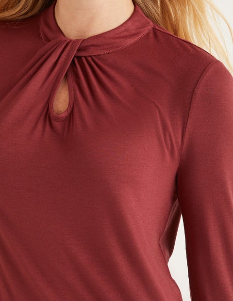 Pippa Jerseyoberteil - Rotbraun Pippa Jerseyoberteil - Rotbraun