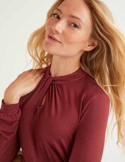 Pippa Jerseyoberteil - Rotbraun Pippa Jerseyoberteil - Rotbraun