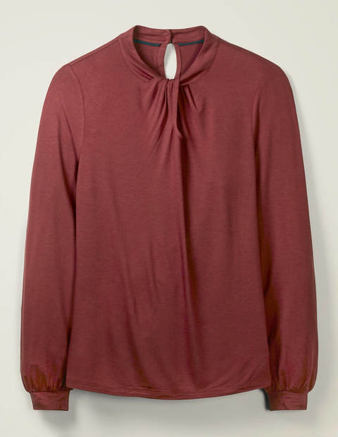 Pippa Jersey Top - Maroon Pippa Jersey Top - Maroon