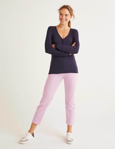 Flora Jersey Top - Navy Flora Jersey Top - Navy