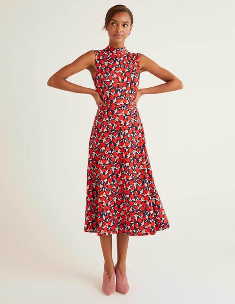 Miriam Ponte Midi Dress - Orange Sunset, Clematis Miriam Ponte Midi Dress - Orange Sunset, Clematis