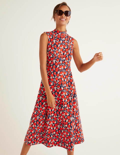 Miriam Ponte Midi Dress - Orange Sunset, Clematis Miriam Ponte Midi Dress - Orange Sunset, Clematis