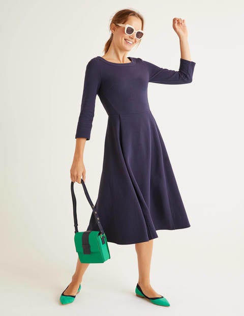 Maisy Ottoman Dress - Navy Maisy Ottoman Dress - Navy