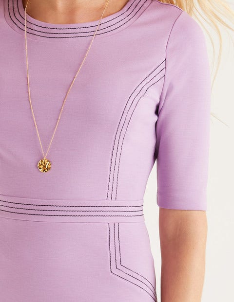 Kate Ponte-Kleid Mit Ziernaht - Lila Kate Ponte-Kleid Mit Ziernaht - Lila