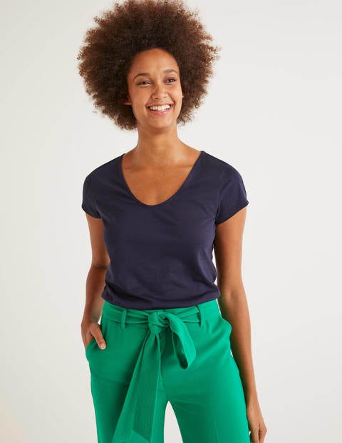 Supersoft Cap Sleeve Tee - Navy Supersoft Cap Sleeve Tee - Navy