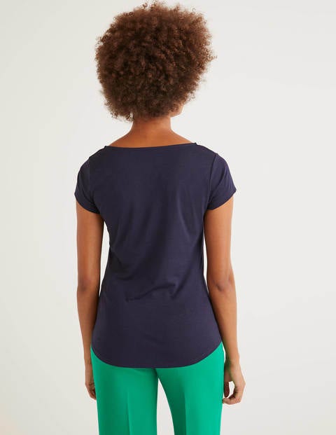 Supersoft Cap Sleeve Tee - Navy Supersoft Cap Sleeve Tee - Navy