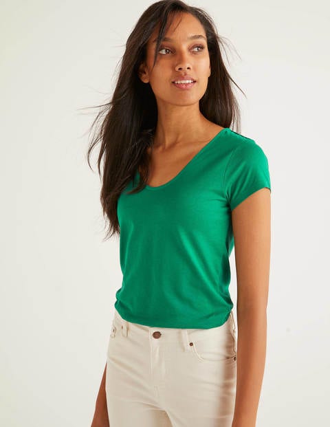 Superweiches T-Shirt Mit Flügelärmeln - Waldgrün Superweiches T-Shirt Mit Flügelärmeln - Waldgrün