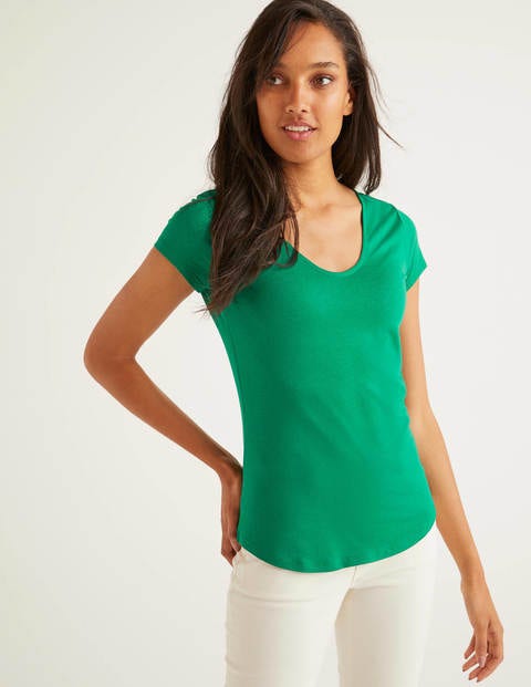 Superweiches T-Shirt Mit Flügelärmeln - Waldgrün Superweiches T-Shirt Mit Flügelärmeln - Waldgrün