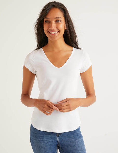 Supersoft Cap Sleeve Tee - White Supersoft Cap Sleeve Tee - White