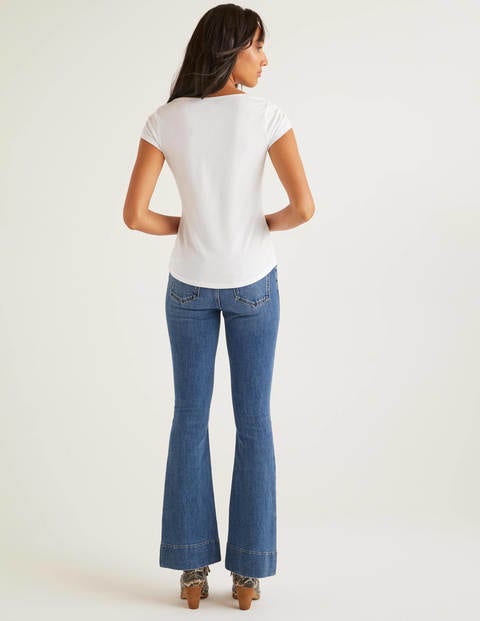Supersoft Cap Sleeve Tee - White Supersoft Cap Sleeve Tee - White