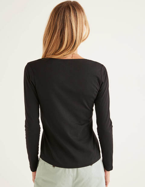 Supersoft Scoop Neck Tee - Black Supersoft Scoop Neck Tee - Black