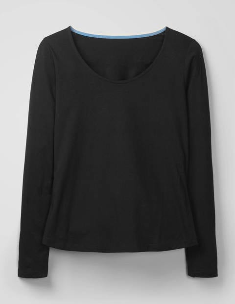 Supersoft Scoop Neck Tee - Black Supersoft Scoop Neck Tee - Black