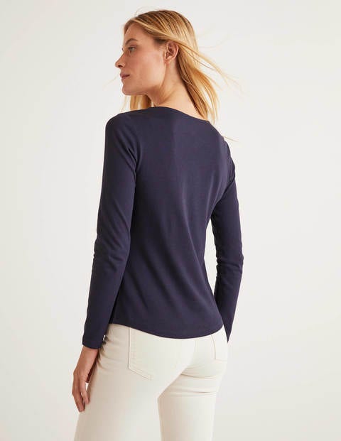 Supersoft Scoop Neck Tee - Navy Supersoft Scoop Neck Tee - Navy