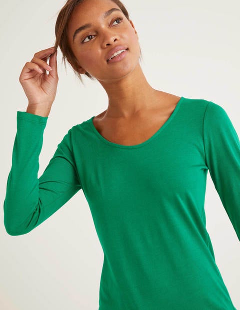 Supersoft Scoop Neck Tee - Forest Supersoft Scoop Neck Tee - Forest