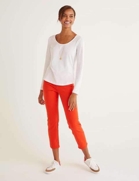 Supersoft Scoop Neck Tee - White Supersoft Scoop Neck Tee - White