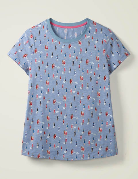 Henrietta Jersey-T-Shirt - Meerblau, Damen Henrietta Jersey-T-Shirt - Meerblau, Damen