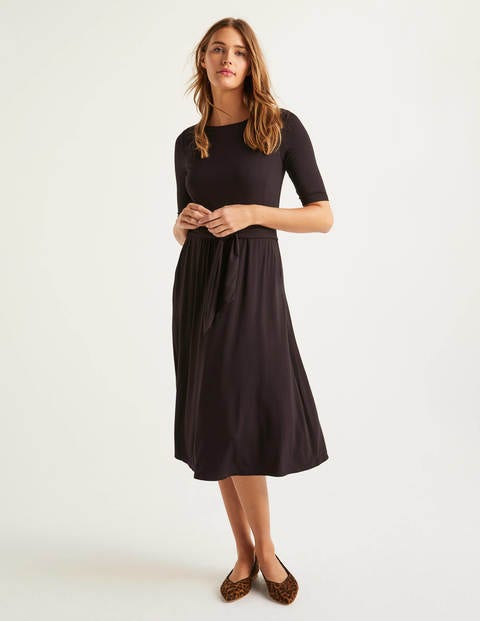 boden black jersey dress