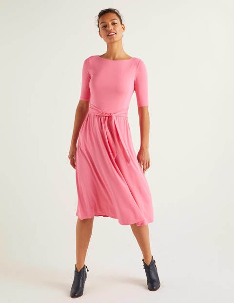 Eloise Jersey Dress - Bright Camellia Eloise Jersey Dress - Bright Camellia
