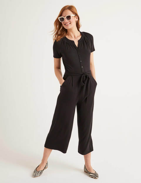 Edith Jersey Jumpsuit - Black Edith Jersey Jumpsuit - Black