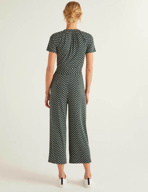 Edith Jersey Jumpsuit - Midnight Garden, Daisy Spaced Edith Jersey Jumpsuit - Midnight Garden, Daisy Spaced