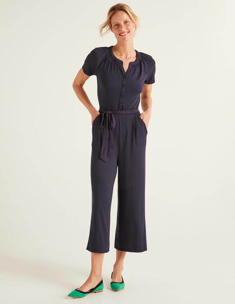 Edith Jersey Jumpsuit - Navy Edith Jersey Jumpsuit - Navy