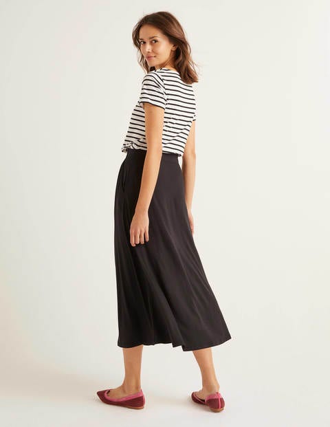 Jersey Midi Skirt - Black Jersey Midi Skirt - Black