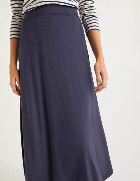 Jersey Midi Skirt - Navy Jersey Midi Skirt - Navy