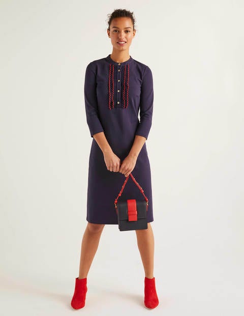 Florence Ponte Shift Dress - Navy Florence Ponte Shift Dress - Navy