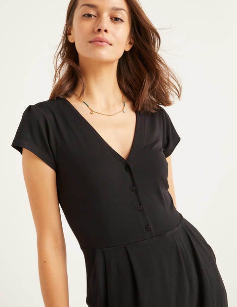 boden black jersey dress