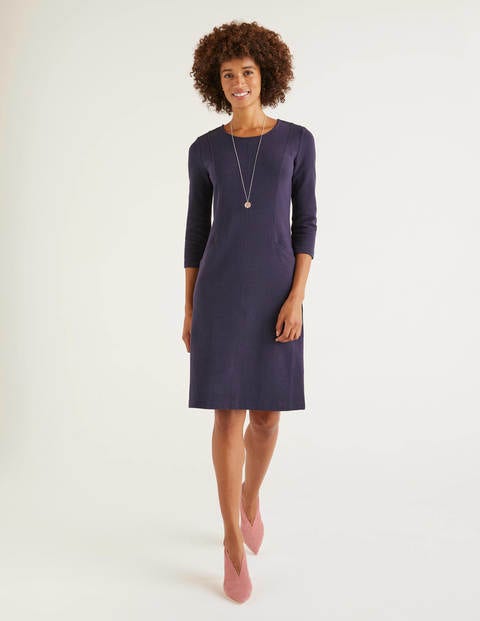 Ellen Ottoman Dress - Navy Ellen Ottoman Dress - Navy