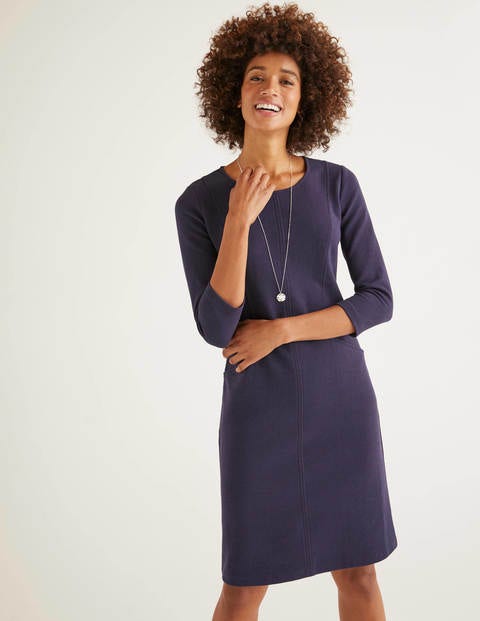 Ellen Ottoman Dress - Navy Ellen Ottoman Dress - Navy