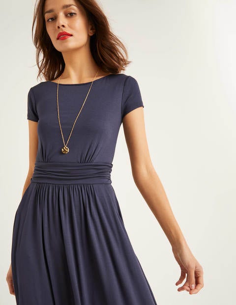 Faye Jersey Midi Dress - Navy Faye Jersey Midi Dress - Navy