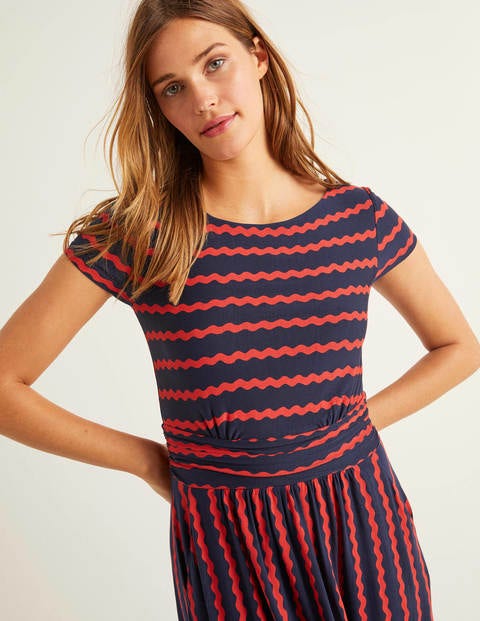Faye Jersey Midi Dress - Navy, Wiggle Faye Jersey Midi Dress - Navy, Wiggle