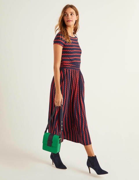 Faye Jersey Midi Dress - Navy, Wiggle Faye Jersey Midi Dress - Navy, Wiggle