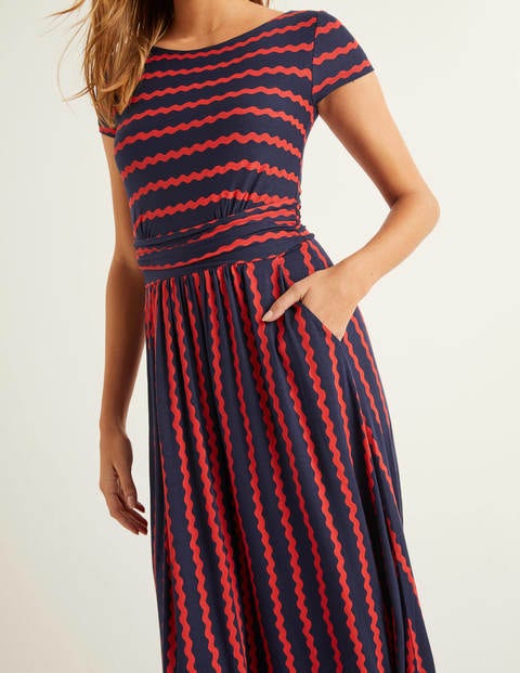 Faye Jersey Midi Dress - Navy, Wiggle Faye Jersey Midi Dress - Navy, Wiggle