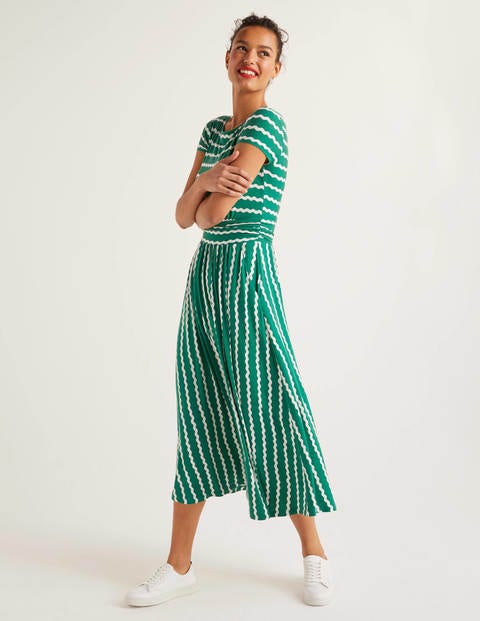 Faye Jersey Midi Dress - Forest, Wiggle Faye Jersey Midi Dress - Forest, Wiggle