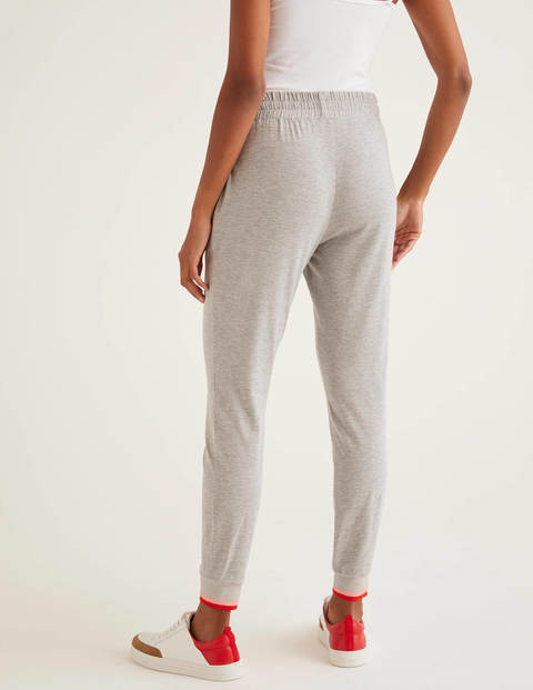 Jersey-Jogginghose Mit Gestreiften Bündchen - Grau Jersey-Jogginghose Mit Gestreiften Bündchen - Grau