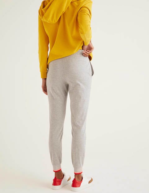 Jersey-Jogginghose Mit Gestreiften Bündchen - Grau Jersey-Jogginghose Mit Gestreiften Bündchen - Grau