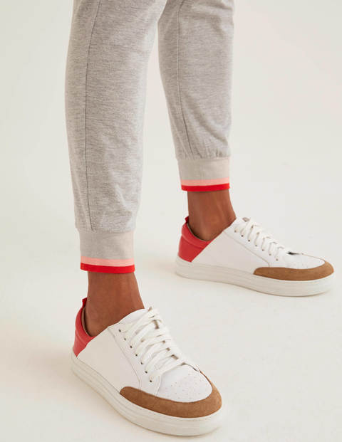 Jersey-Jogginghose Mit Gestreiften Bündchen - Grau Jersey-Jogginghose Mit Gestreiften Bündchen - Grau