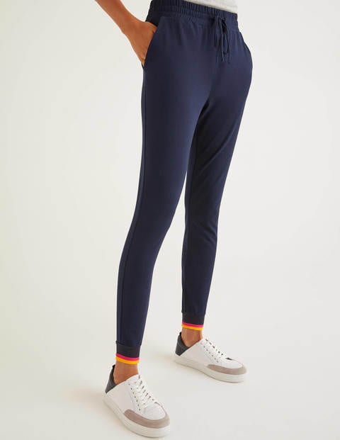 Cuffed Jersey Joggers - Navy Cuffed Jersey Joggers - Navy