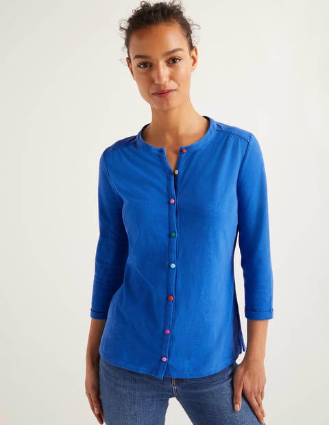 Sasha Jerseyhemd - Kräftiges Blau Sasha Jerseyhemd - Kräftiges Blau