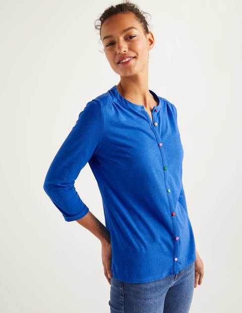 Sasha Jerseyhemd - Kräftiges Blau Sasha Jerseyhemd - Kräftiges Blau