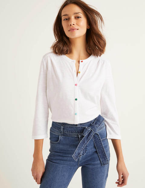Sasha Jersey Shirt - White Sasha Jersey Shirt - White