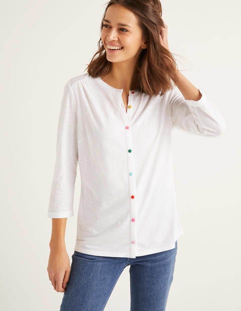 Sasha Jersey Shirt - White Sasha Jersey Shirt - White