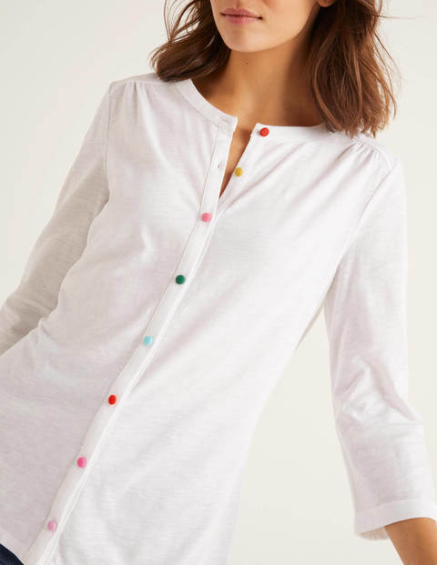 Sasha Jersey Shirt - White Sasha Jersey Shirt - White
